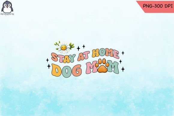 Dog Mom Retro Sublimation PNG Design for Graphics and Crafts