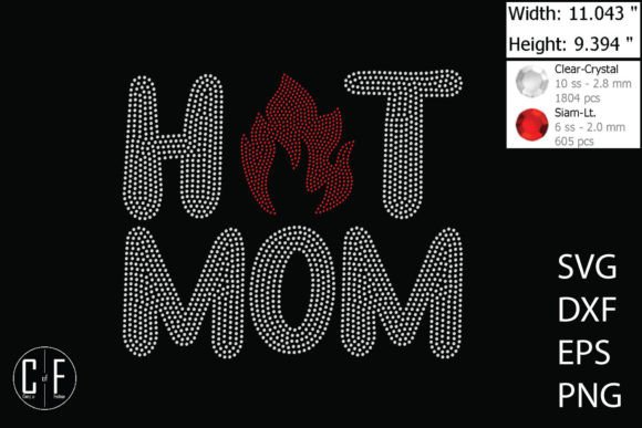 Hot Mom Rhinestone Template Graphics and Crafts Review