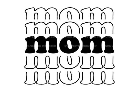 Mom Stacked Text Cut File Review