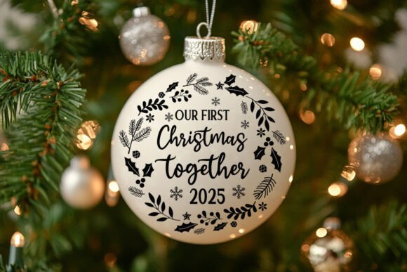 Our First Christmas Together 2025 Graphics for Crafts